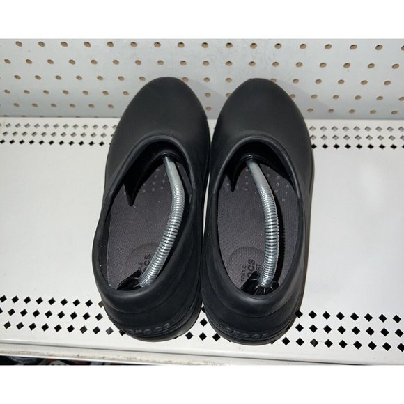Crocs Neria Pro Womens Rubber Slip On Nursing Work Clogs Size 11 Black - Picture 2 of 8